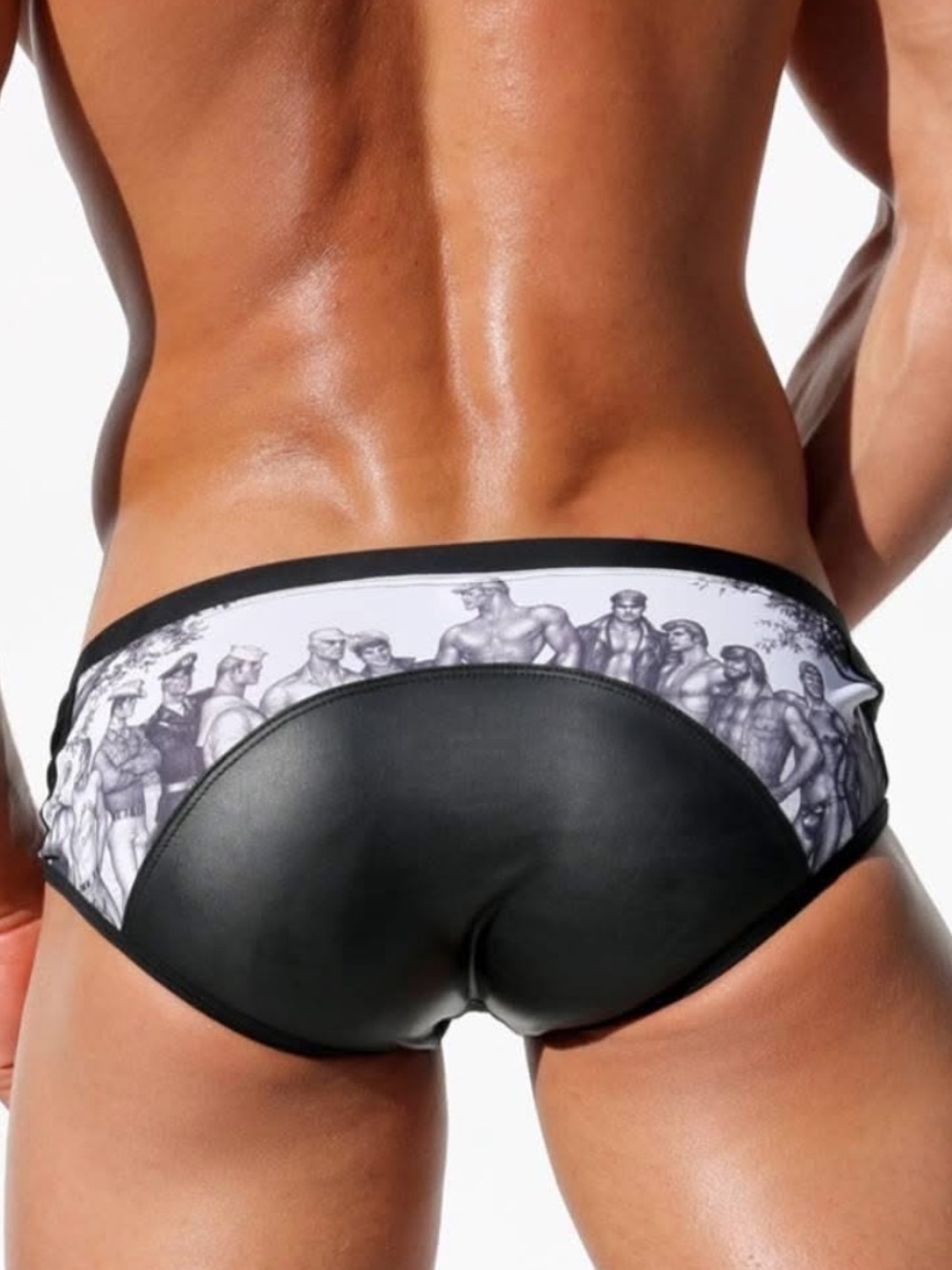 Tom of Finland x RUFSKIN Black Swim Briefs Sz L - EUC